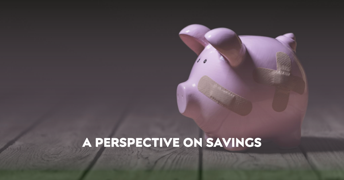 A perspective on Savings banner